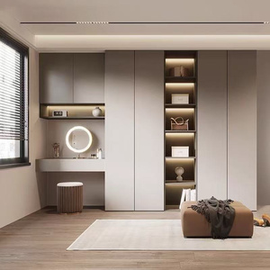 Diseño <span class=keywords><strong>de</strong></span> Sistemas <span class=keywords><strong>de</strong></span> Armarios Modernos y Prácticos para Dormitorio, Armarios <span class=keywords><strong>de</strong></span> Madera Ecológicos <span class=keywords><strong>de</strong></span> Gran Capacidad, <span class=keywords><strong>Muebles</strong></span> para el Hogar - Product Image 4