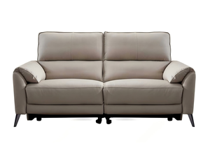 Sofá Eléctrico Reclinable con Estructura de Madera de Pino Importada, Sofá de Cuero Genuino Ecológico de Estilo Minimalista Italiano - Product Image 4