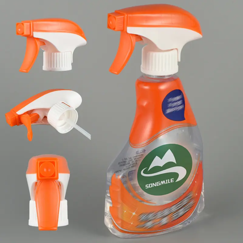 Hoge Kwaliteit Niet-Metalen Veer Plastic Trigger Sproeiers 28 400 410 415 Fles Foam Pomp Trigger Sproeier Voor Het Reinigen Van Spuitmond