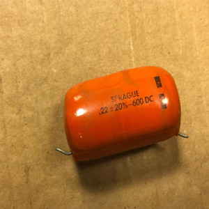 Nuovo Condensatore Originale Vintage Sprague Orange Drop .22 uf 600v per Chitarra - Pronta Consegna - Product Image 1