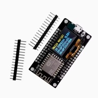 Placa de Desarrollo HKST NodeMCU ESP8266 con Pantalla OLED de 0.96 Pulgadas, Módulo de Controlador CH340 para Programación IDE/Micropython, 7-12V