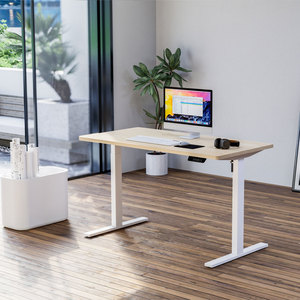 Oem ODM 80kg 2-giai đoạn động cơ duy nhất máy tính đứng bảng Ergonomic văn phòng điện chiều cao có thể điều chỉnh ngồi đứng bàn - Product Image 5