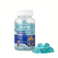 Gommes d'entraînement à la créatine et aux électrolytes avec L-glutamine et taurine pour la musculation, la récupération après l'entraînement et l'hydratation