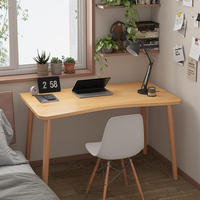 Bureau d'ordinateur moderne et minimaliste, bureau d'étude peu encombrant, table d'écriture rectangulaire pour petit appartement, chambre à coucher, bureau à domicile, PC