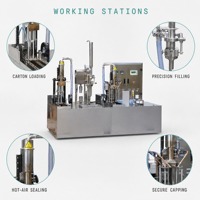 Machine semi-automatique électrique compacte pour emballage de cartons de 500 ml et 250 ml, équipement d'emballage en papier pour jus, idéal pour les petites entreprises et les startups