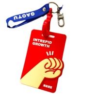 Etiqueta de Equipaje de Lujo de PVC con Diseño de Letras de Dibujos Animados y Logotipo Personalizado