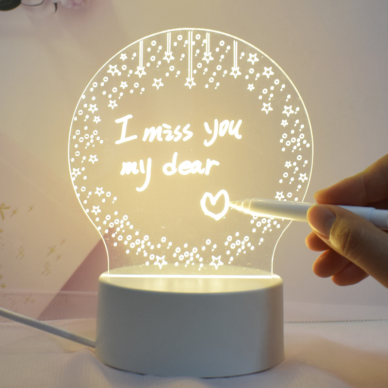 Hot Sale Effect Acrylic 3D Decoration Led Illusion Lamp With High Quality Baby Kids Wholesale Customized Notebook Table Lights