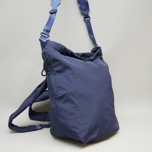 Moda Unisex Interior cremallera bolsillo Nylon NAVY Casual uso lateral y correa para el hombro gran volumen peso ligero mochila bolsa de viaje - Product Image 3