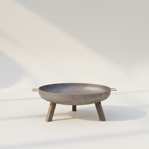 Brasero moderne en métal noir avec support trépied pour extérieur, patio, jardin, camping, chauffage au bois, foyer portable - Product Image 4