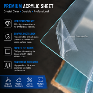 Feuille acrylique protectrice UV Ning E-Plastics, feuille de PVC, feuille de <span class=keywords><strong>polycarbonate</strong></span> translucide, feuille acrylique pastel - Product Image 1