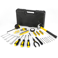 Juego de herramientas profesionales de reparación para el hogar de 159 piezas, herramientas manuales básicas en acero al carbono, 1 año de garantía, estuche rígido personalizable OEM