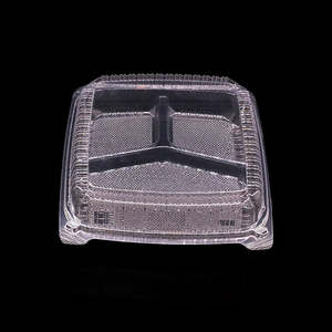 Caja de Embalaje Transparente para Lechuga de PET, Contenedor Tipo Concha de Alta Transparencia para Verduras y Frutas, Bandeja Antirrotura - Product Image 6