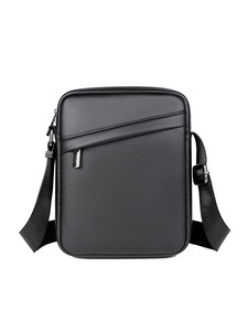 Outdoor Business Waterproof Custom Zipper Crossbody Messenger <b>Bags</b> Vintage <b>Small</b> Pu Leather Messenger <b>Bag</b> for Men - Product Image 4