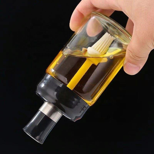 Glass Spice Container With Flip Top Lid Cylinder Shape Airtight Freshness Preservation For Kitchen Minimalist Design With Spoon - Product Image 2