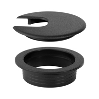 Oeillet de cordon de câble en plastique ABS 1-1/2 2.5 2 pouces noir blanc joint de gestion de câble dans le couvercle de trou de Table de bureau organisateur de passage de fil