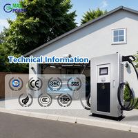 Station de recharge pour véhicules électriques à double connecteur au sol, 60 kW CCS2 GBT DC, chargeur rapide pour voitures électriques
