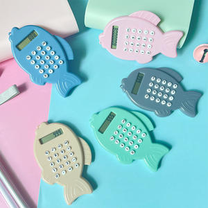 Calculadora de Bolsillo Mini con Forma de Pez, Color Rosa, Personalizable al por Mayor, Linda Calculadora de Pilas para Niños - Product Image 3
