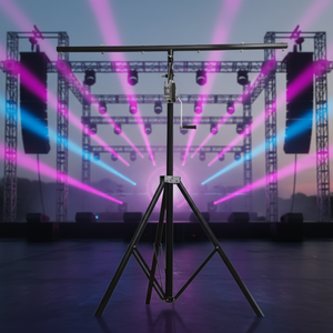 Soporte de Iluminación de Una Sola Capa, 2-4m, 60KG, Estructura de Aluminio Resistente para Iluminación de Escenario, Equipo para DJ y Eventos - Product Image 3