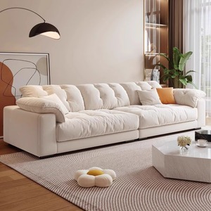 Modern 3-Seater Cloud Style Fabric Square <b>Bed</b> Tufted Home <b>Office</b> Hotel Living Room Furniture Sectional Couch Design Qimeixuan239 - Product Image 2