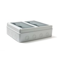 Boîtier de distribution électrique en plastique ABS HT-24 IP65, étanche, 350*270*105, pour extérieur - Vente en gros usine