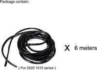 Bande de protection anti-poussière noire pour profilé en T extrudé