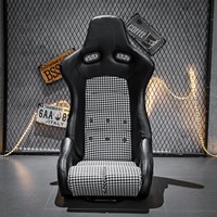Siège baquet de course universel réglable en fibre de carbone noire, conçu sur mesure, fabriqué en Chine