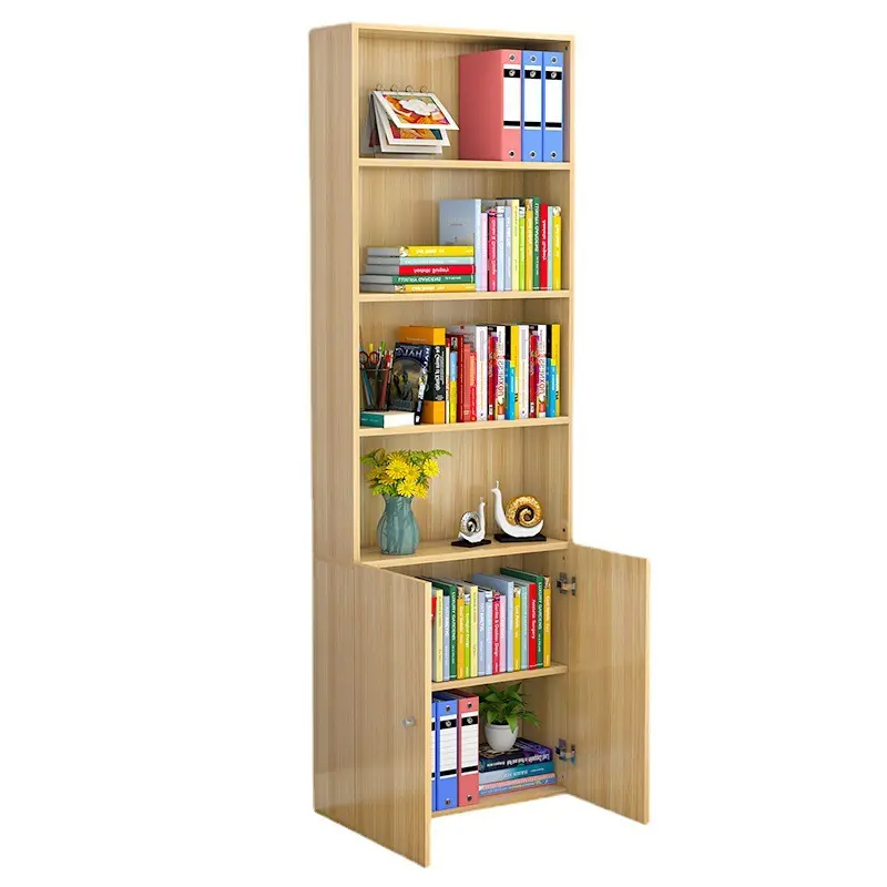 Étagère de style nordique étagère de rangement petite étagère plancher simple étroit petit étudiant minimaliste chambre petite bibliothèque courte