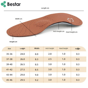 Plantilla de arco ortopédico flexible, cuero Real EVA Club Foot, soporte de arco semirrígido, plantillas de zapatos ortopédicos <span class=keywords><strong>para</strong></span> <span class=keywords><strong>fascitis</strong></span> <span class=keywords><strong>plantar</strong></span> - Product Image 5