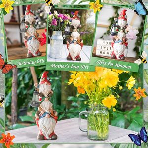 Large Funny Triple <strong>Gnome</strong> Solar Lights Statue 12 Spring <strong>Gnomes</strong> Outdoor Patio Lawn <strong>Garden</strong> Decor Great Resin <strong>Ornaments</strong> for Outdoor - Product Image 4