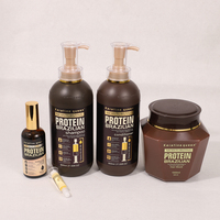 Étiquette personnalisée Démêlant Protecteur de Chaleur Extensions de Cheveux Lisses Perruques de Cheveux Humains Soin Shampooing Kit de Traitement Après-Shampooing