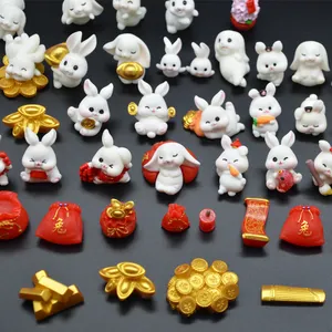 Более 5000 дизайнов вещей на китайский новый год, кролик на Луну 2023, кролик, игрушки на удачу, подарки, Рождественская корзина для подарка