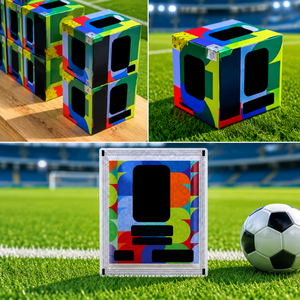 Caja de Colección de Pegatinas de la Copa <span class=keywords><strong>Mundial</strong></span> de Fútbol 2026, 50 Paquetes de Pegatinas, Pegatinas Oficiales Paralelas Naranjas Exclusivas - Product Image 3