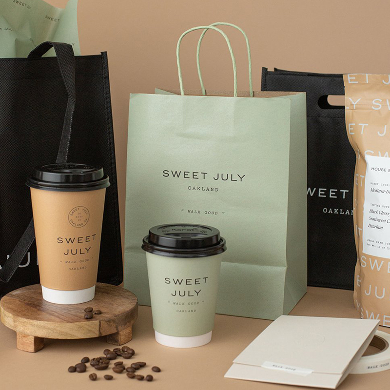 Manufacture Custom Cafe Paper Cup with Lids Single Double Wall Disposable Coffee Paper Cups Packaging with Your Own logo