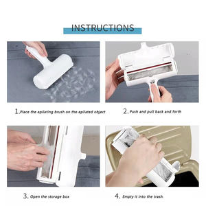 Portable <b>Pet</b> Hair Remover Roller Self Cleaning Lint <b>Brush</b> for Dog Cat Fur Removal Couch Carpet Bed Furniture Cleaning - Product Image 2