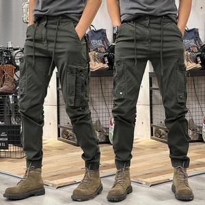 Pantalones Casuales de Moda Retro Americana para Hombre, Primavera-Otoño 2025, Pantalones de Pierna Recta con Cordones para Hombre - Product Image 3