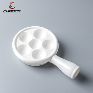 Nouveau produit 2024 : Plat à <span class=keywords><strong>escargots</strong></span> créatif en porcelaine à <span class=keywords><strong>6</strong></span> compartiments pour buffet - Product Image 3