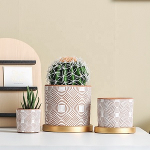 <span class=keywords><strong>Maceta</strong></span> de terracota decorativa para interiores, <span class=keywords><strong>maceta</strong></span> en relieve, cilindro creativo, decoración de balcón para el hogar, macetas de bonsái - Product Image 4