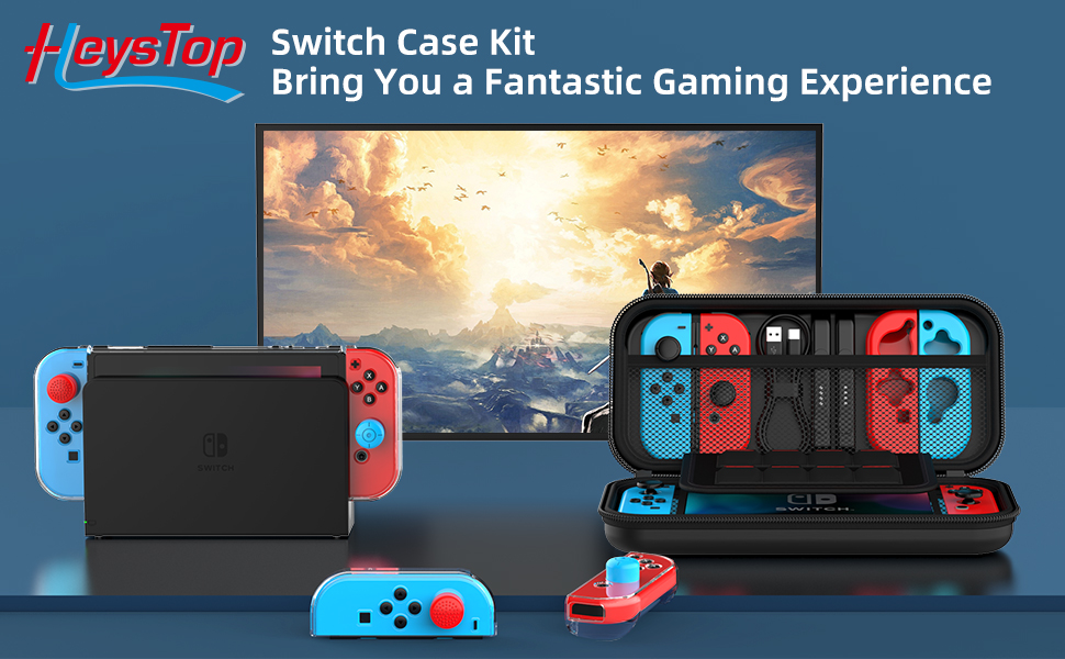 Nintendo Switch 9 in 1 Accessories Kit - Protection & Style