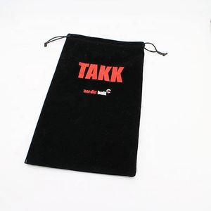 Large Custom Embroidered Logo Eco-Friendly Velvet Drawstring Bag for <b>Chess</b> Hair Wig Storage-<b>Gift</b> & Craft - Product Image 5