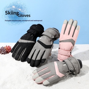 Winter Ski <strong>Gloves</strong> Men Womenwaterproof Non-slip Touchscreen-compatible Warm Fleece Lining Thickened Polyester Cold-resistant - Product Image 1