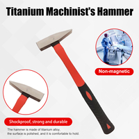HENITUER T1088 Outils en titane Marteau de mécanicien en titane non magnétique Convient aux domaines de l'aviation médicale et domestique