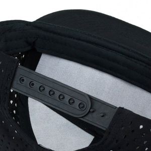 Wholesale Customizable 7-Panel Perforated <b>Flat</b> Brim Baseball <b>Hat</b> Unisex Sporty Street Mesh/Cotton Sports Snapback 5 Common Holes - Product Image 6