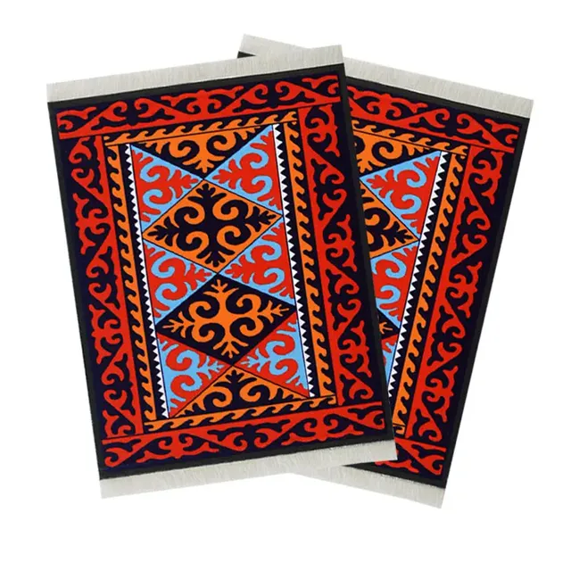 New Arrival Woven Fabric Carpet Mouse Mat Persian Rug Hot Mouse Pad With Tasell Muslim Mat