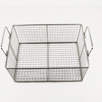 Panier en fil métallique tissé en acier inoxydable 304/316 personnalisé avec poignée flexible - Organisateur de rangement multifonctionnel pour la cuisine et l'industrie