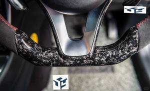 Volant en fibre de carbone forgé sur mesure de haute qualité pour Mercedes Benz W205 W176 W246 W212 <span class=keywords><strong>Classe</strong></span> A <span class=keywords><strong>Classe</strong></span> E - Product Image 4
