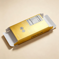 Boîtes à chocolat personnalisées avec fenêtre, conception gratuite, emballage pour barres chocolatées, boîte à chocolats personnalisée