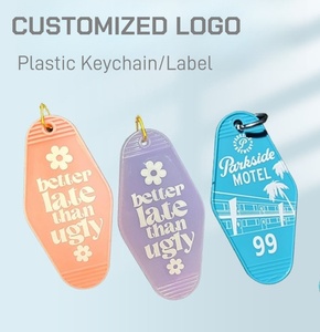 Portachiavi Personalizzati con Logo Stampato UV, Impermeabili, in Plastica ABS Acrilica, per Hotel e <span class=keywords><strong>Motel</strong></span>, Etichette per Bagagli - Product Image 3
