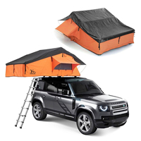 Tente de toit rigide en aluminium quatre saisons pour SUV - 4 personnes, double couche, trois chambres, un salon
