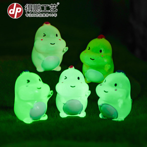 ดีพี คิวท์การ์ตูนไดโนเสาร์เรซิ่นตุ๊กตาจิ๋วตกแต่งภูมิทัศน์เดสก์ท็อปตกแต่งรถอุปกรณ์งานฝีมือ - Product Image 1