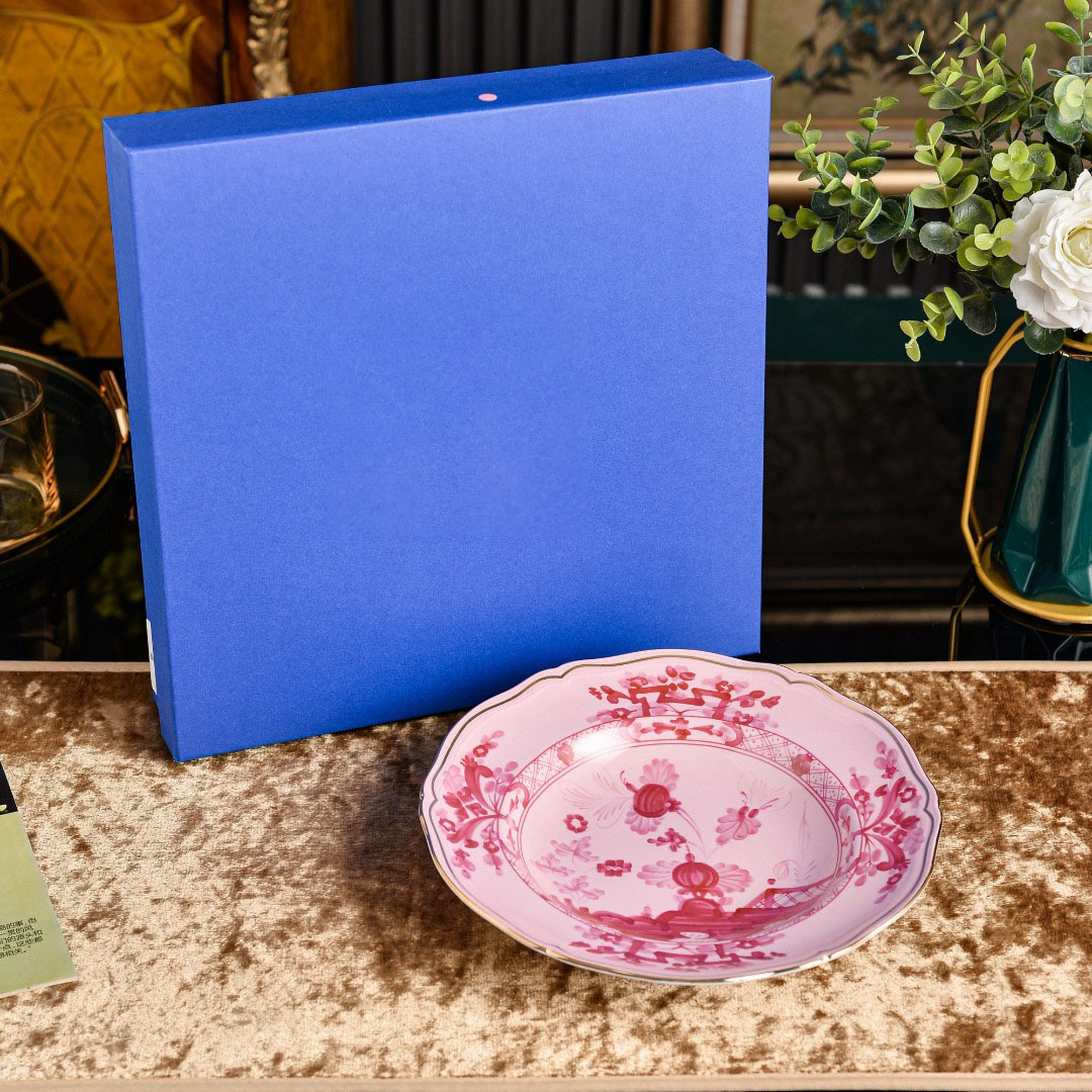 Pink 9inch deep plate
